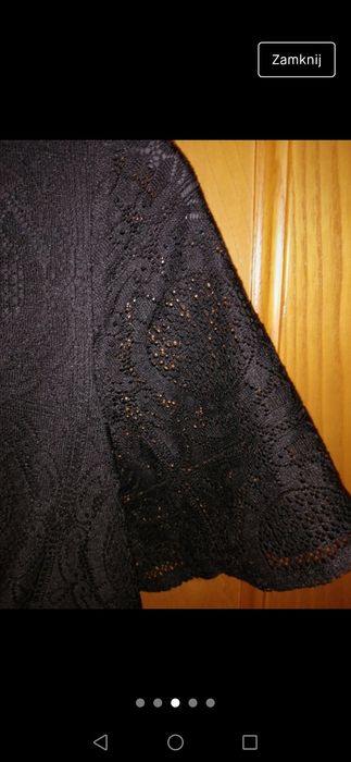 Koronkowa, mała, czarna