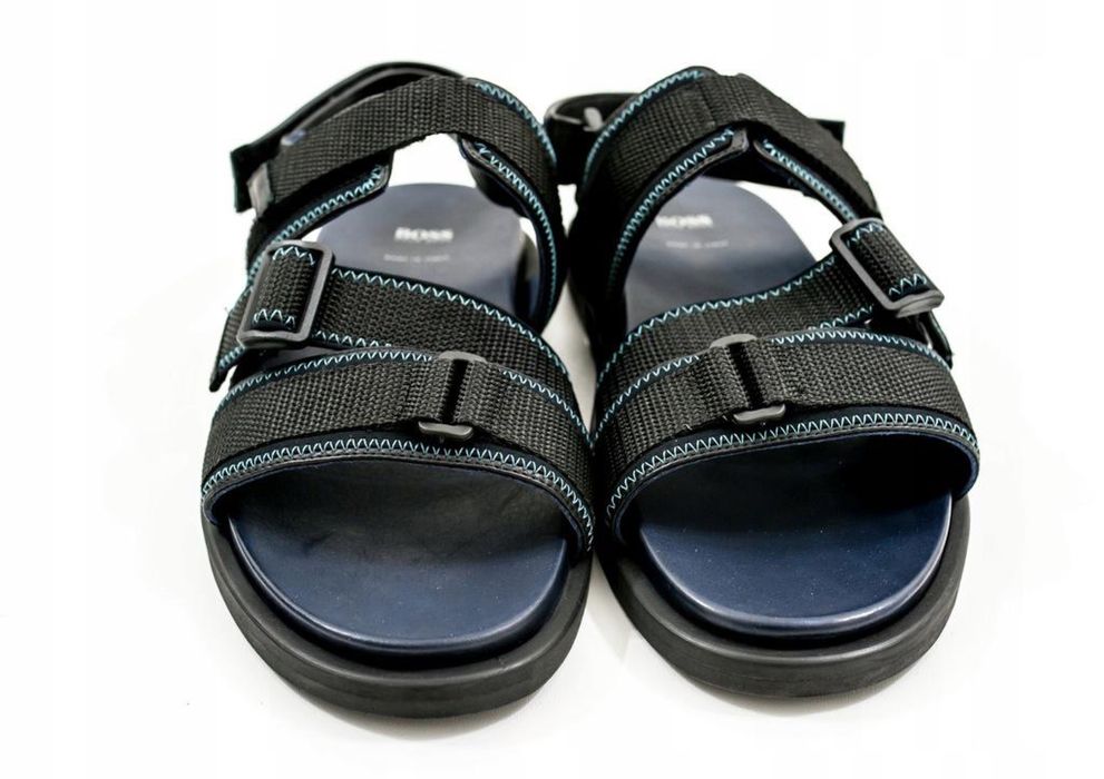 Hugo Boss sandały męskie, roz 42 (8) nowe, czarne, 100 % oryginał