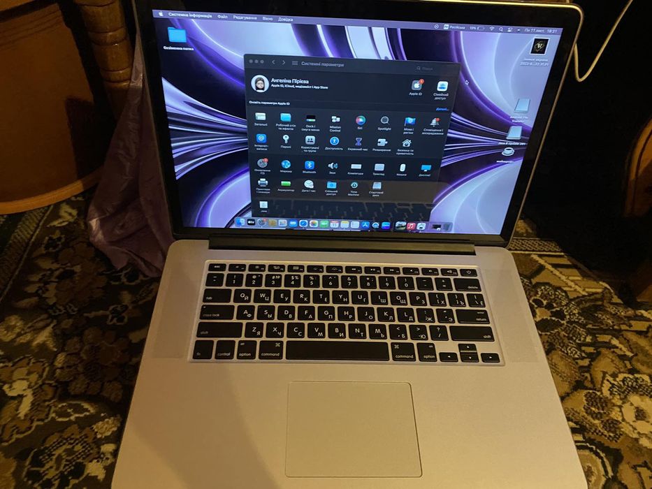 Macbook 15 pro 256гб
