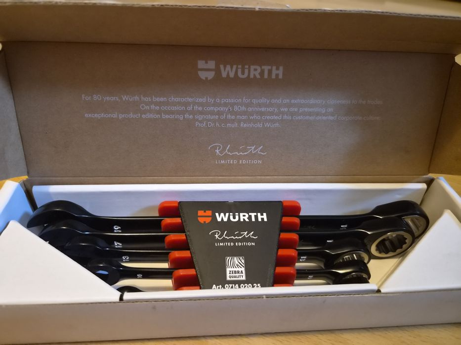 Zestaw kluczy limitowana edycja Wurth