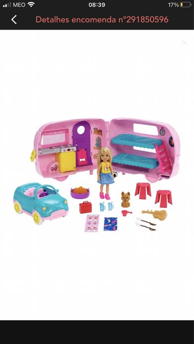 Campismo barbie club chelsea novo