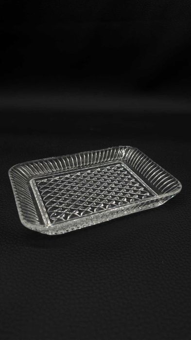 Kryształowa patera, tacka do serwowania