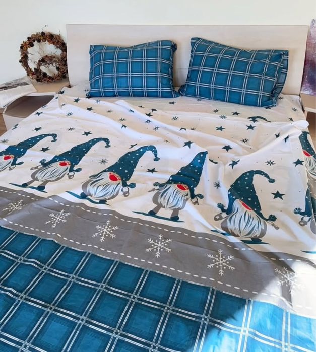 Новорічна постільна білизна,постіль,бязь,полуторка,двоспалка,євро