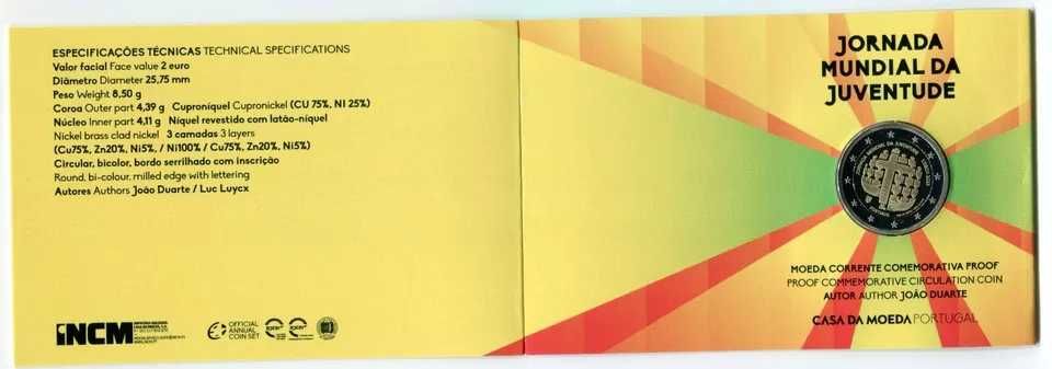 Portugal 2€ Jornada Mundial da Juventude 2023 Proof