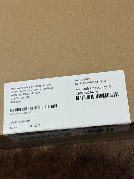 Планшет/ноутбук  Microsoft  Surface  Pro  10