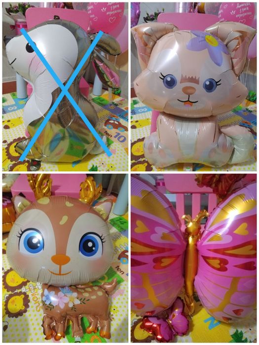 Фольговані кульки фігури звірі фольгированные шары