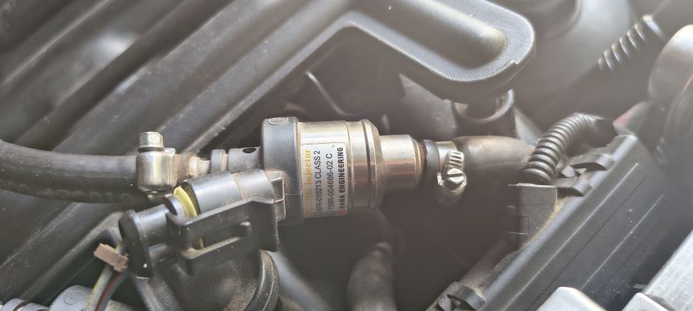ГБО 4 поколения на 6 цилин. Stag 300-6 Qmax Basic, форсунки HANA, б/у -  с BMW