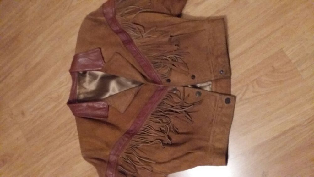 Blusão Franjas em pele