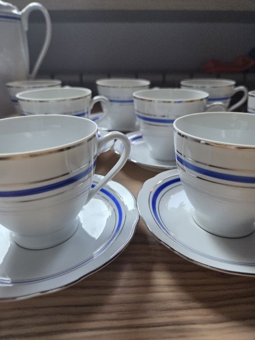 Serwis kawowy porcelana Ćmielów