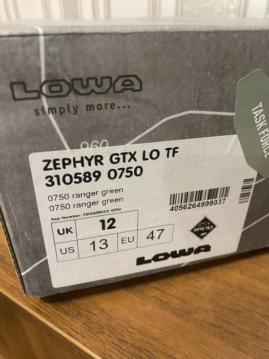 Тактичні кросівки LOWA Zephyr GTX LO TF