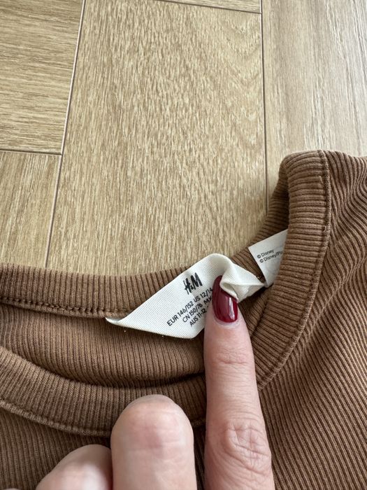 Bluzka h&m komplet stitch mis misiem 134