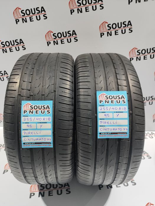 2 pneus semi novos 255-40R18 Pirelli RFT - Oferta dos Portes