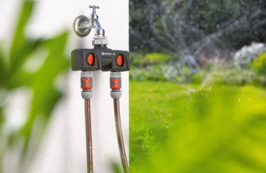 Ligação de duas vias torneira de exterior GARDENA