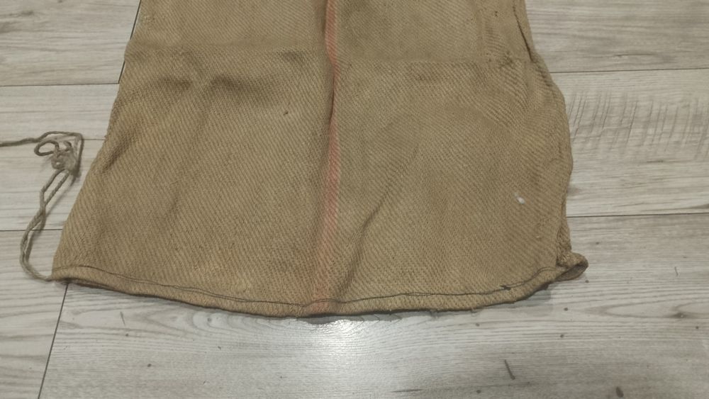 Stary niemiecki worek z napisem