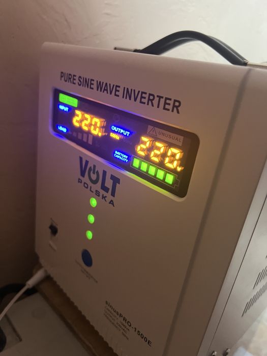 Комплект Гібридний ДБЖ/інвертор Volt Polska та Гелевий акумулятор