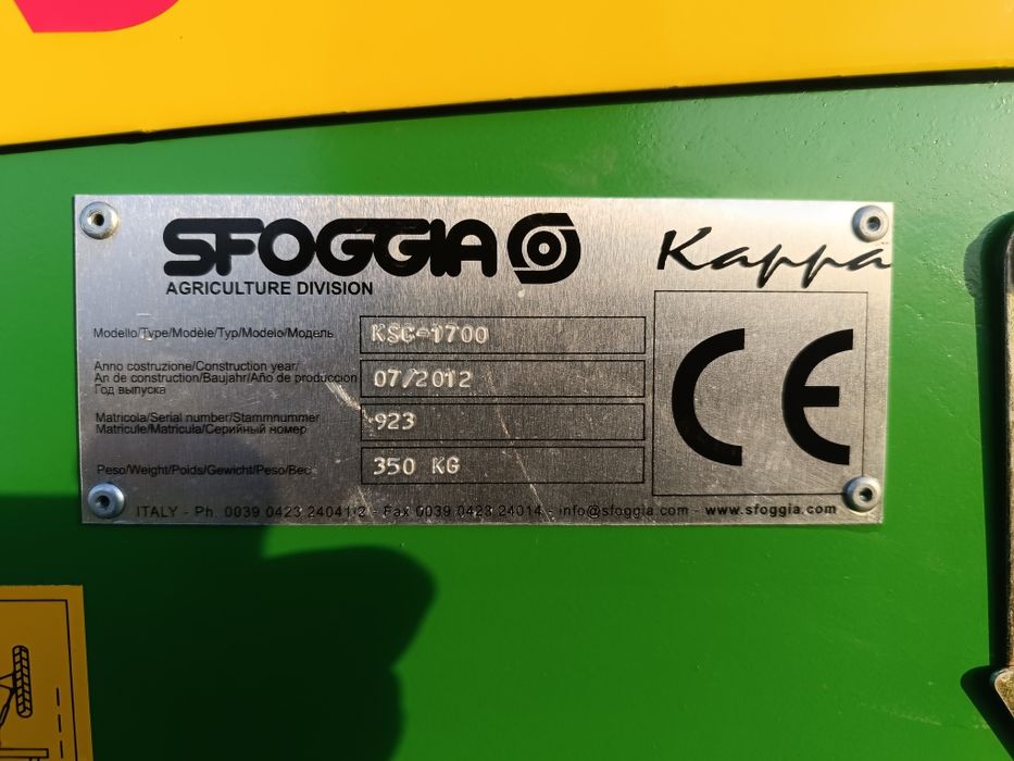 Sfoggia K4sc НОВА сівалка севник сеялка сфогіа 1.7 2 метри