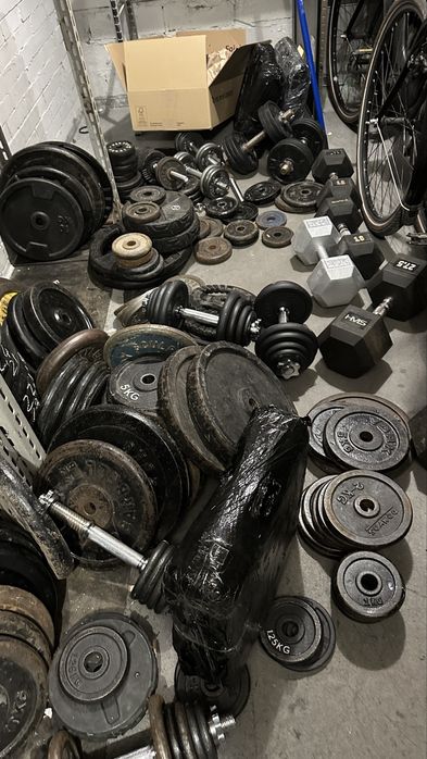 Lawka Stojaki 100kg silownia gryfy obciazenie