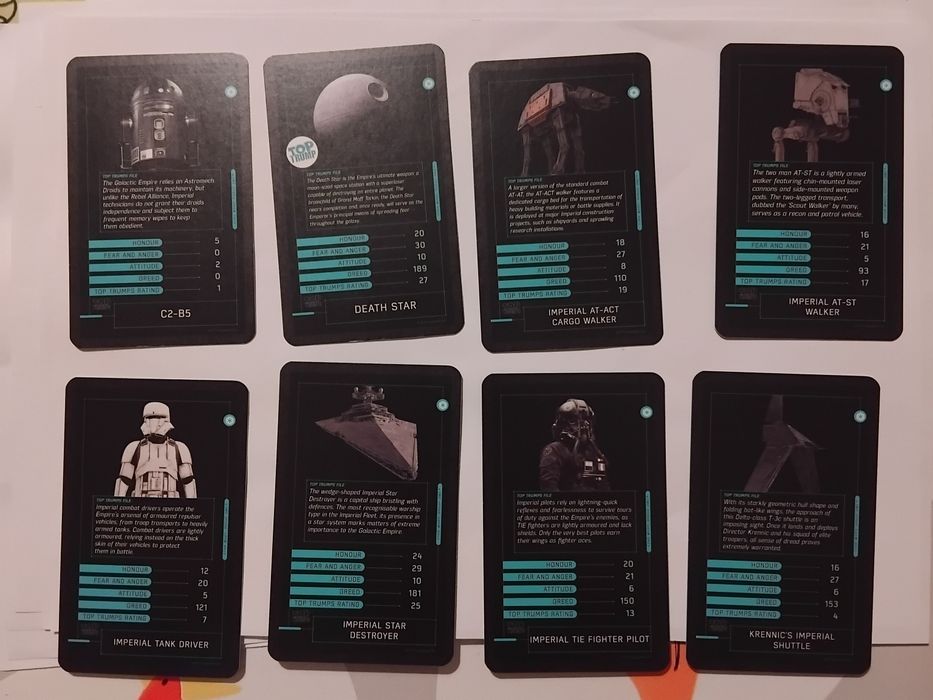 Top Trumps, 30 Cartas Star Wars Rogue One