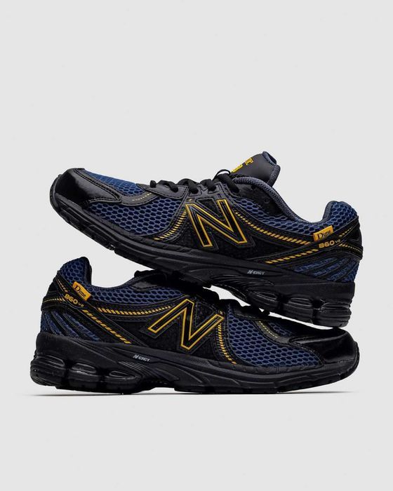 Кросівки New Balance 860 v2 x Dime Blue Black Yellow premium | Кроссовки чоловічі