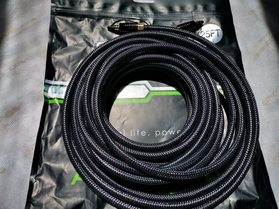 FosPower 7.5m - 7.5m Fibra Otica Toslink S/PDIF Digital Audio