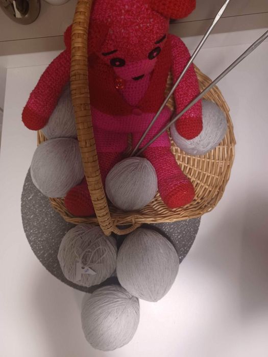 Włóczka jasny popiel nr 48 - Zuzia pruje