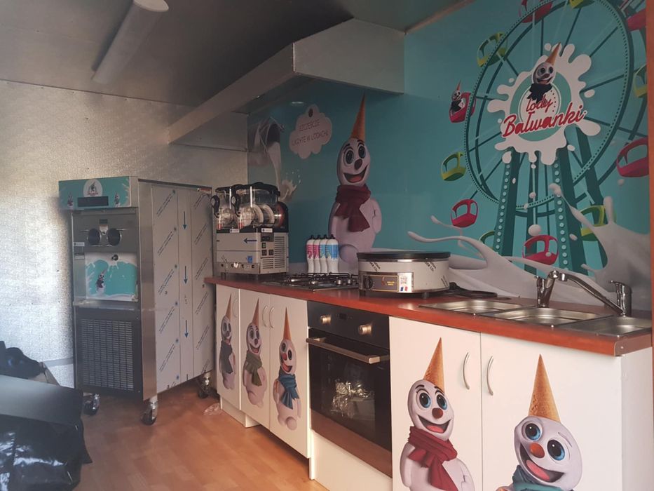 Przyczepa gastronomiczna - Lody Bałwanki