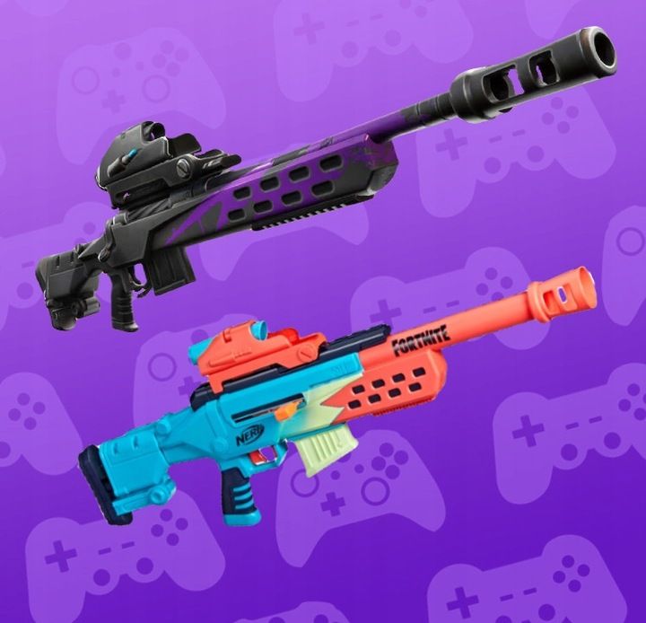 Nerf Fortnite Snajperka Pistolet Storm Scout +celownik I