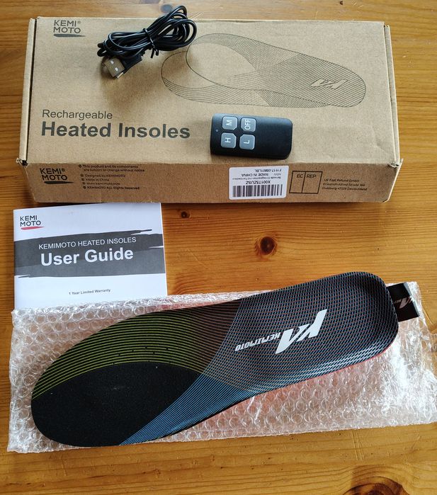 Podgrzewane wkładki do butów 40