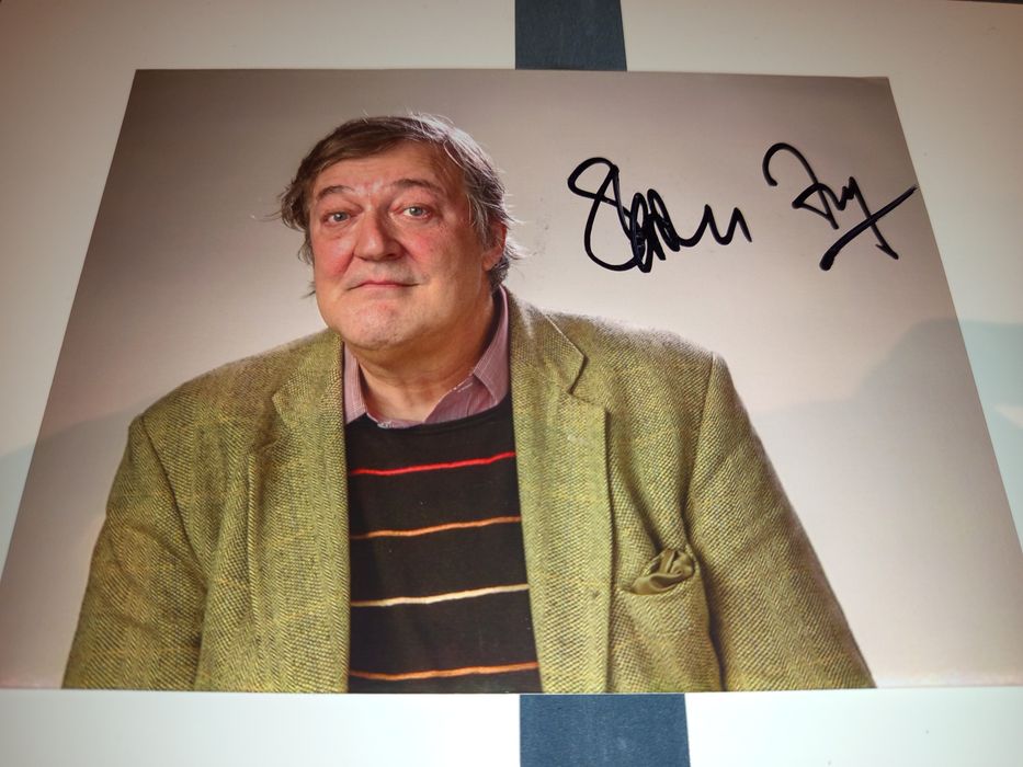 STEPHEN FRY! Zdjęcie z autografem!