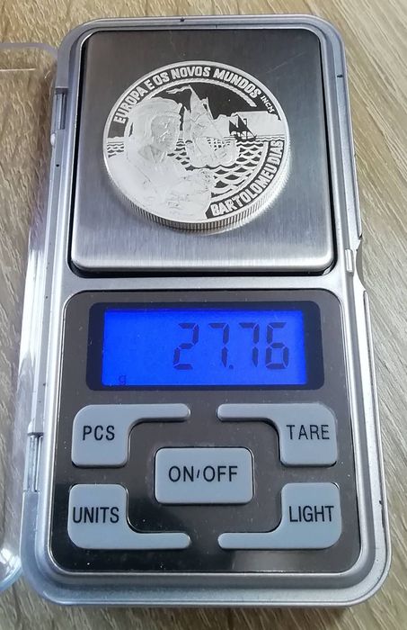 Португалія 25 екю 1993р. Мореплавець Барталомеу Діаш. СРІБЛО. ПРУФ.