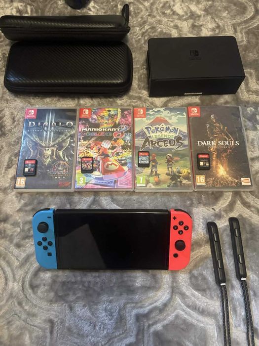 Konsola Nintend Switch Oled + 5 gier czytaj opis