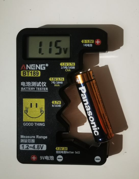 Máquina para testar pilhas