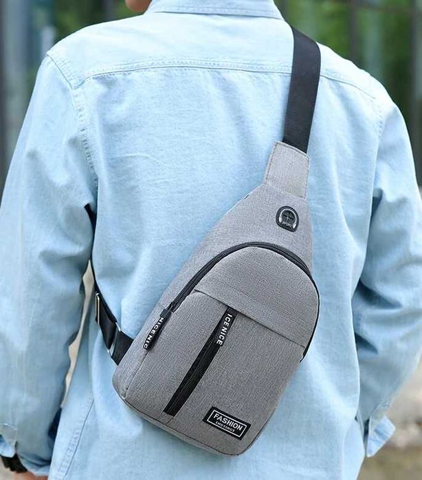 Нагрудная сумка через плечо небольшой рюкзак с одном лямкой
