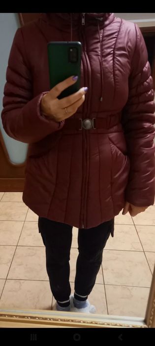 Kurtka Vila taliowana bordowa M