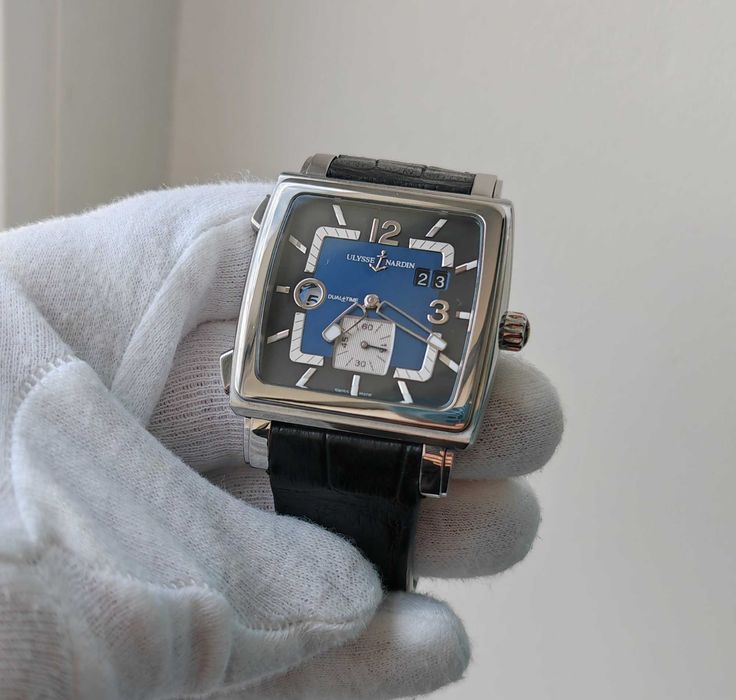 Чоловічий годинник Ulysse Nardin Automatic Quadrato Dual Time 243-92