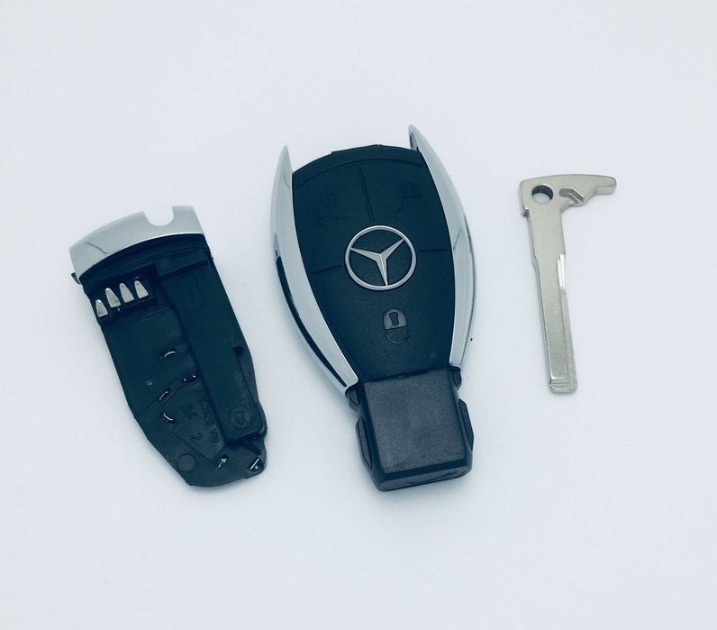 Корпус смарт ключа Mercedes рибка 2 3 4 кнопки ML GL S E C GLE GLC ...