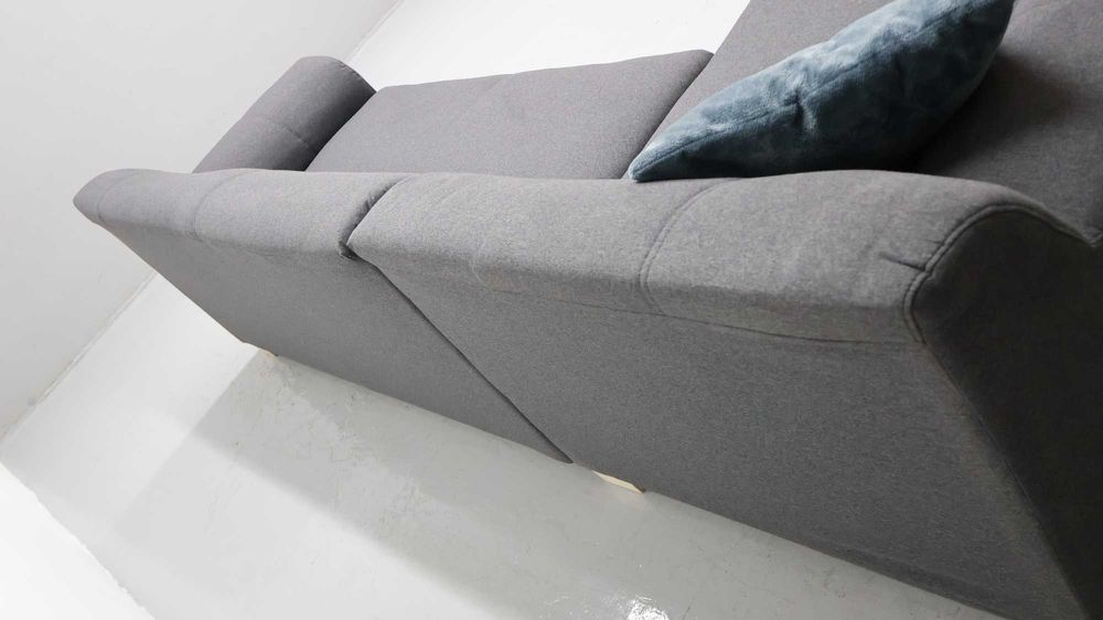 TML Narożnik funkcja spania ciemno popielaty kolor rozkładana rogówka