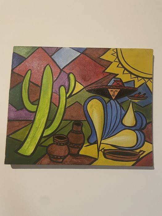 Quadro com moldura 0,46 x 0,39 m