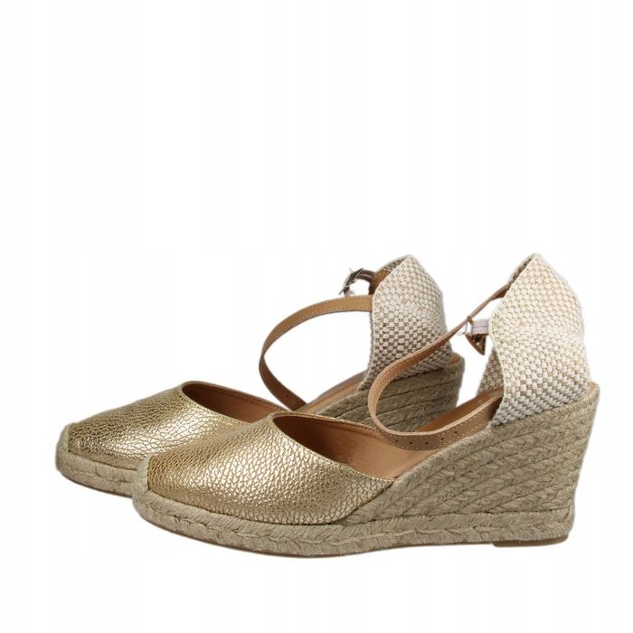 Kanna espadryle damskie na koturnie skóra 42 1mcb