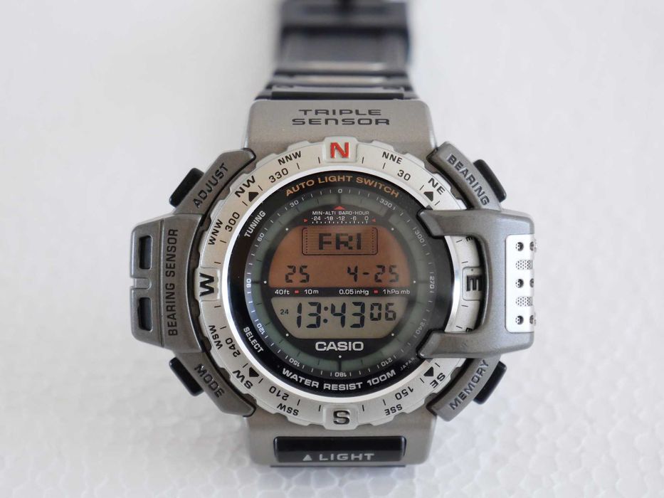 Casio Pro Trek 1470 PRT-400 Relógio Vintage de 1996
