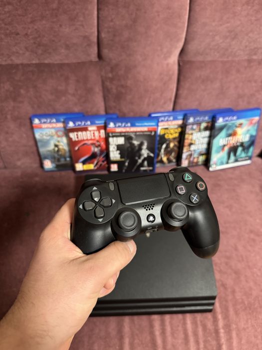 Ps4 pro 1TB с играми и аккаунтом
