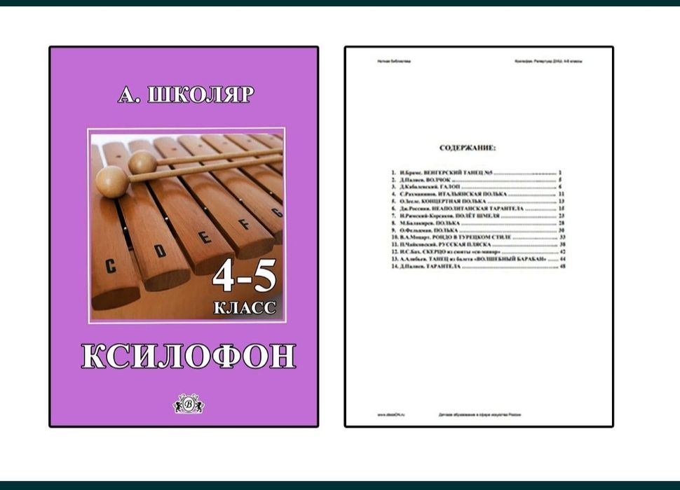 Ударные 
Ксилофон
1-2 класс 
2-3 класс 
3-4 класс 
4-5 класс 
Содержан