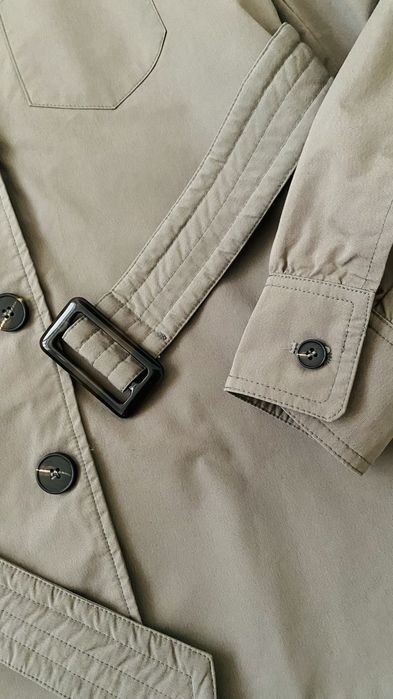 Сірий плащ/тренч оверсайз