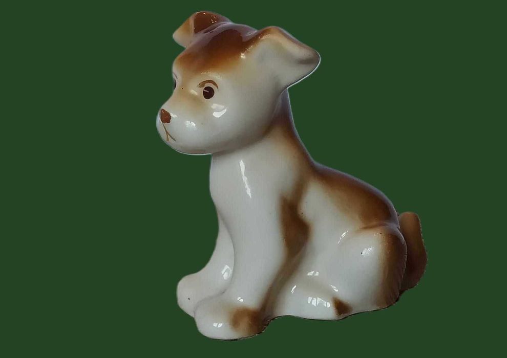 Figurka pies porcelana Połonne kolekcje sygnatura
