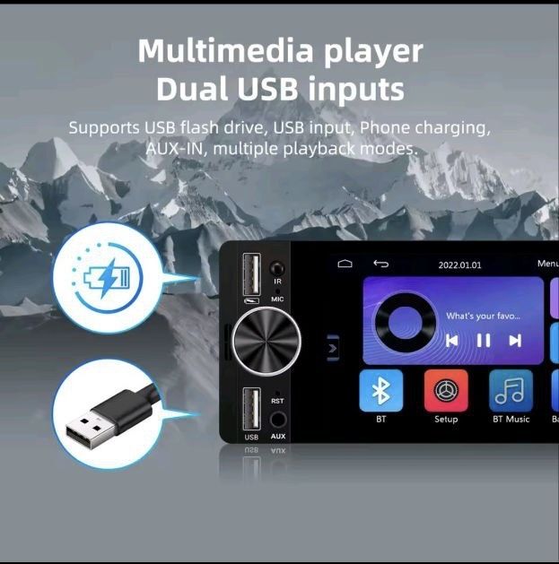 Універсальна андроїд магнітола з CarPlay+Android auto + Камера