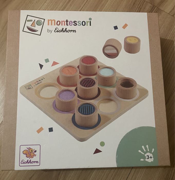 Montessori drewniana tablica ukladanka sensoryczna dla dzieci
