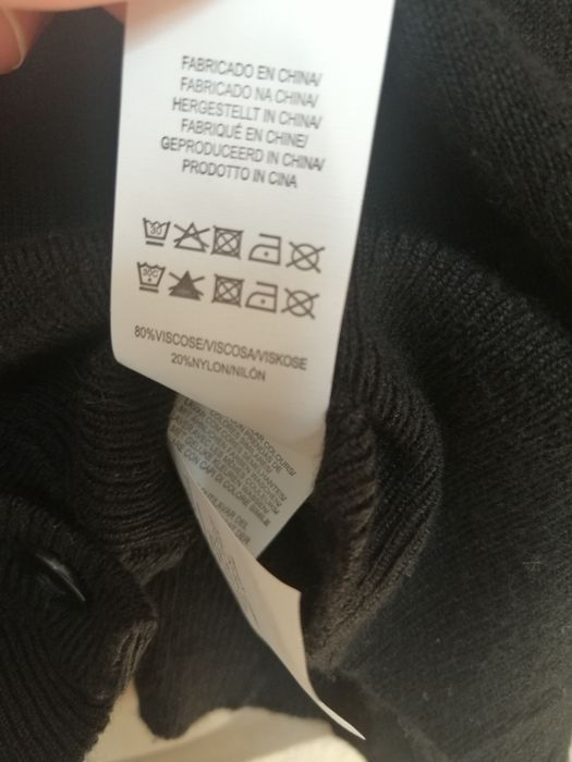 Nowy czarny rozpinany sweterek Primark r. L