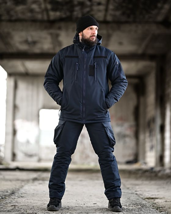 Зимовий тактичний костюм для ДСНС темно синій комплект NORTHERN