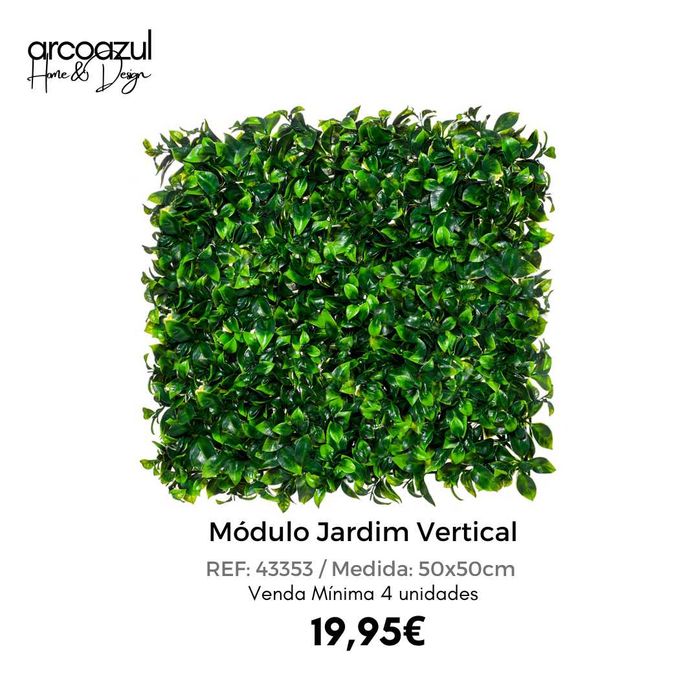 Módulo Jardim Vertical - 50x50cm - 5 Modelos By Arcoazul