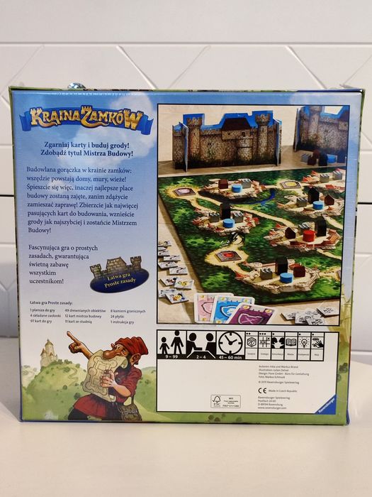Nowa!  Kraina zamków Ravensburger 9+ gra planszowa w folii